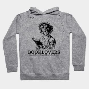 Booklovers, A reader lives a thousand lives before he dies. Motivational and Inspirational Quote. Vintage. Indie. Addicted to books. Addicted to reading Hoodie